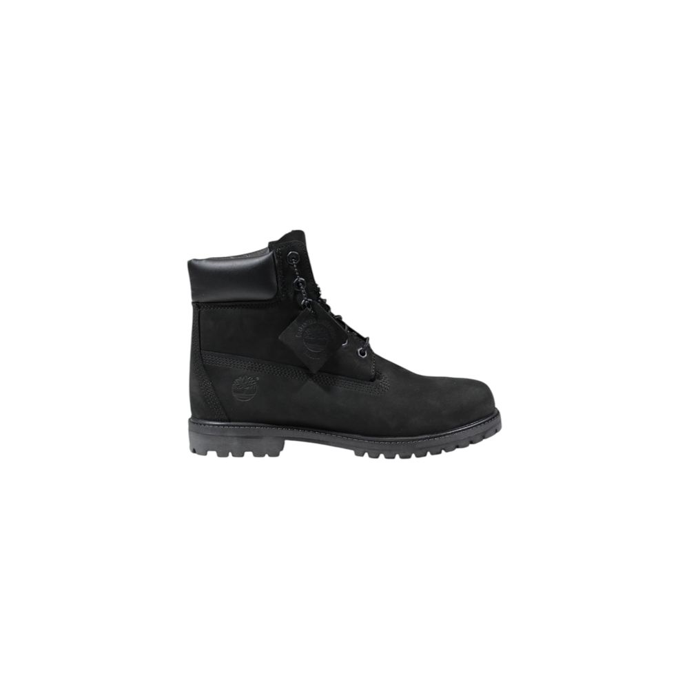 Wasserdichte Schnürstiefel aus schwarzem Leder