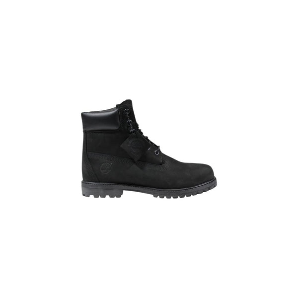 Wasserdichte Schnürstiefel aus schwarzem Leder