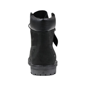 Wasserdichte Schnürstiefel aus schwarzem Leder