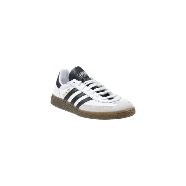 Schwarzer und weißer Leder-Sneaker