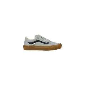 Graue Wildleder-Sneakers mit niedrigem Schaft
