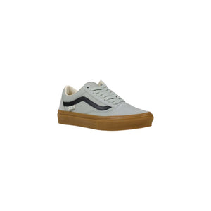 Graue Wildleder-Sneakers mit niedrigem Schaft