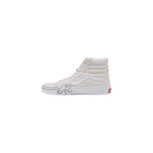 Weiße Wildleder-High-Top-Sneaker
