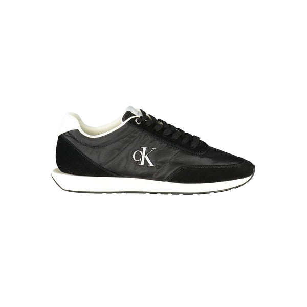 Schwarzer Recycelter Polyester Herren Sneaker