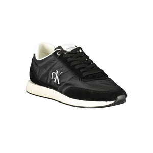 Schwarzer Recycelter Polyester Herren Sneaker