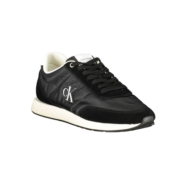 Schwarzer Recycelter Polyester Herren Sneaker