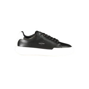Schwarzes Leder Herren Sneaker