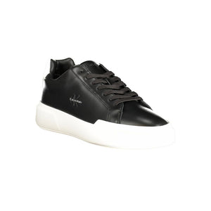 Schwarzes Leder Herren Sneaker