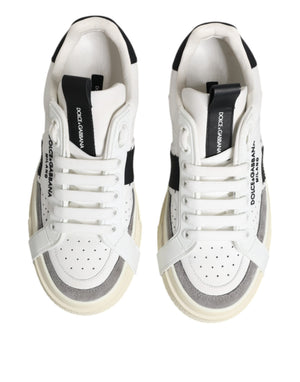 Weißes Leder Custom 2.Zero Sneakers Schuhe