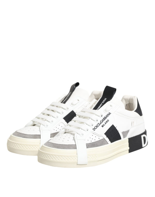 Weißes Leder Custom 2.Zero Sneakers Schuhe