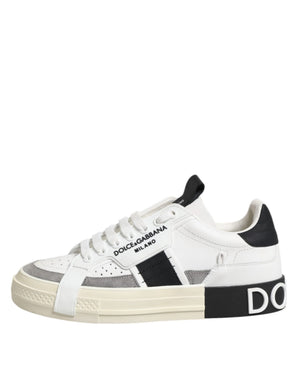 Weißes Leder Custom 2.Zero Sneakers Schuhe
