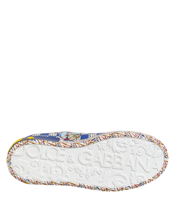 Portofino Carretto Bedruckte Leder Sneakers Schuhe