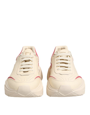 Weiß Rosa Leder Daymaster Turnschuhe Schuhe