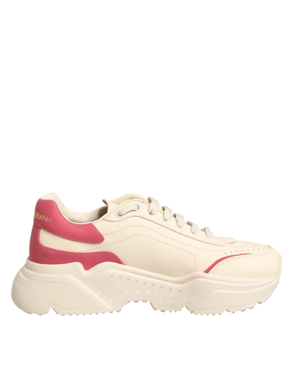 Weiß Rosa Leder Daymaster Turnschuhe Schuhe