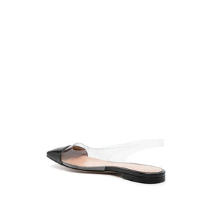 Schwarze Plexiglas-Ballerinas
