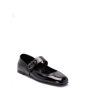 Schwarze Ballerinas aus Kalbsleder
