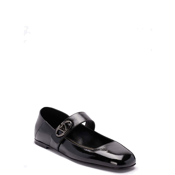 Schwarze Ballerinas aus Kalbsleder