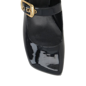 Schwarze Ballerinas aus Kalbsleder