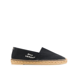 Schwarze Espadrilles aus Canvas