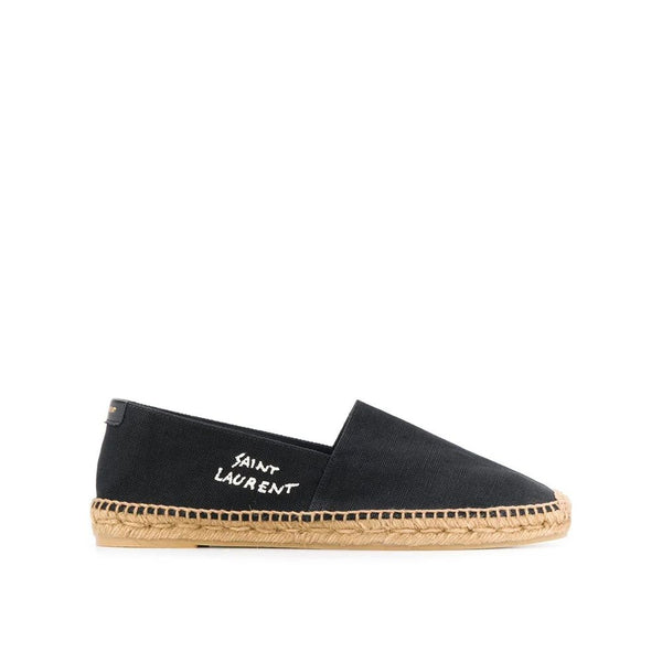 Schwarze Espadrilles aus Canvas