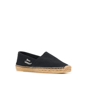 Schwarze Espadrilles aus Canvas