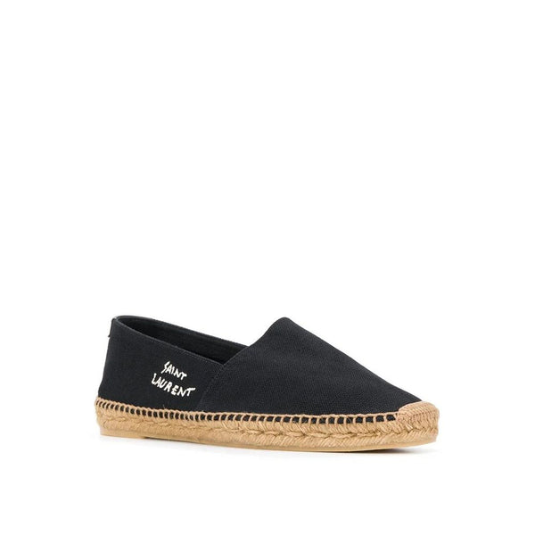Schwarze Espadrilles aus Canvas
