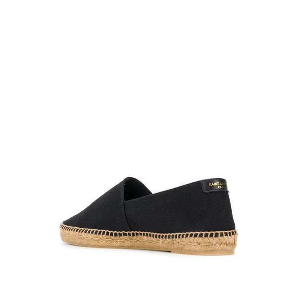 Schwarze Espadrilles aus Canvas