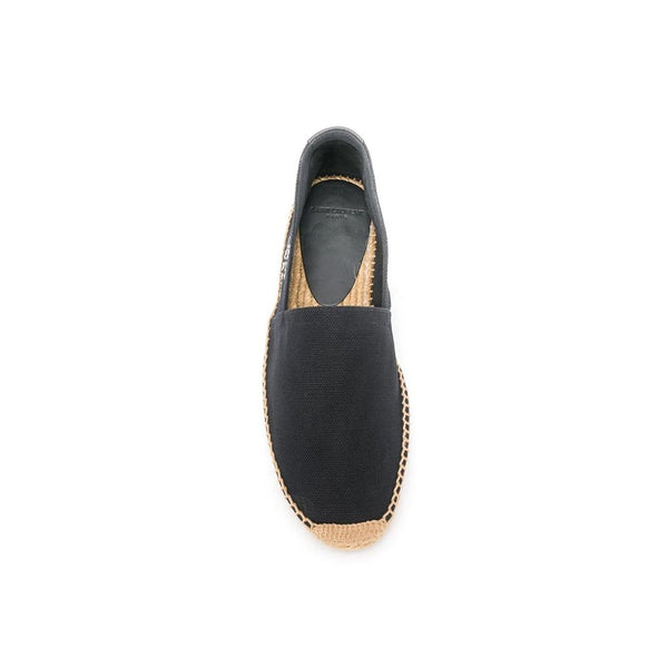 Schwarze Espadrilles aus Canvas