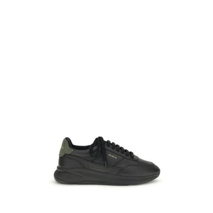 Schwarze Leder-Sportschuhe