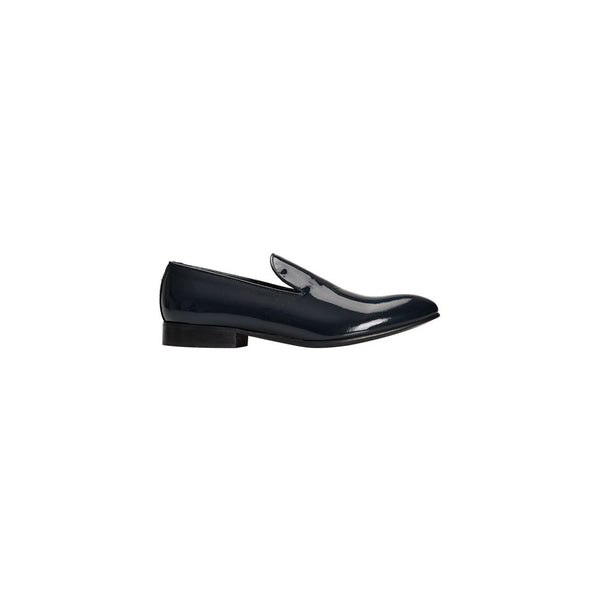 Blaue Kalbsleder Herren Loafer