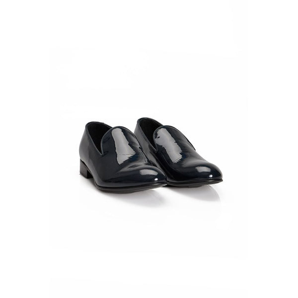 Blaue Kalbsleder Herren Loafer