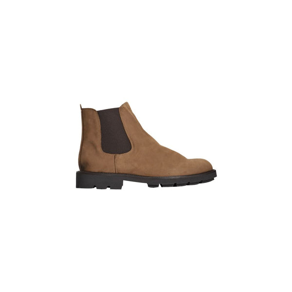 Stiefel aus braunem Kalbsleder für Männer