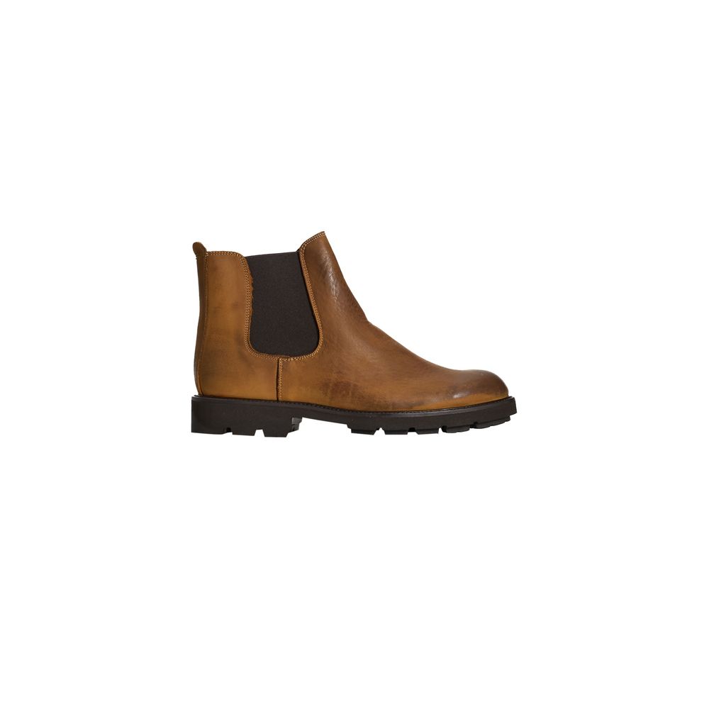 Stiefel aus braunem Kalbsleder für Männer