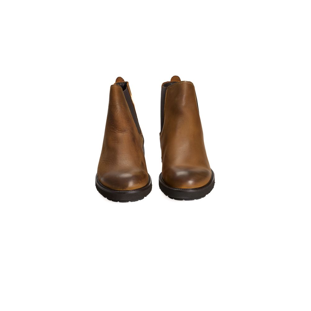 Stiefel aus braunem Kalbsleder für Männer