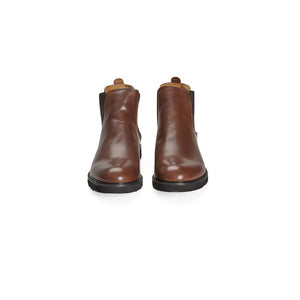 Stiefel aus braunem Kalbsleder für Männer