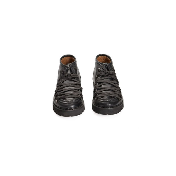 Schwarzer Kalbsleder Herrenstiefel