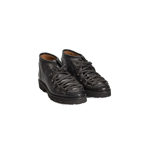 Schwarzer Kalbsleder Herrenstiefel
