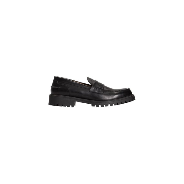 Schwarzes Kalbsleder Herren Loafer