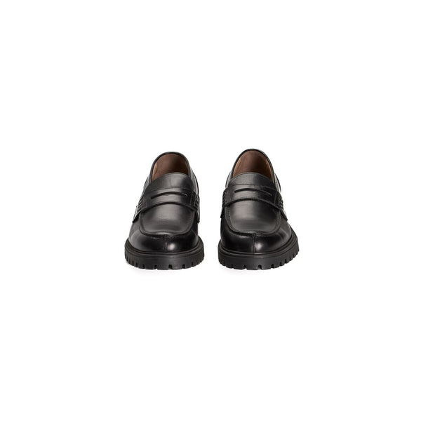 Schwarzes Kalbsleder Herren Loafer