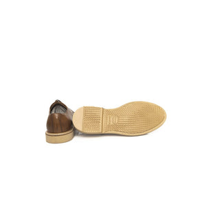Brauner Kalbsleder-Derby-Schuh für Männer