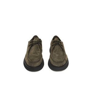 Grünes Kalbsleder Herren-Derby-Schuh