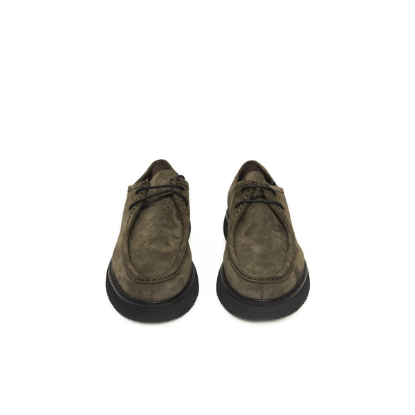 Grünes Kalbsleder Herren-Derby-Schuh