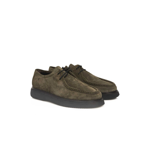 Grünes Kalbsleder Herren-Derby-Schuh