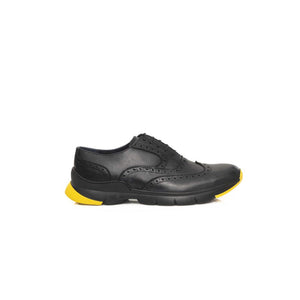 Grauer Rindsleder Herren Oxford-Schuh