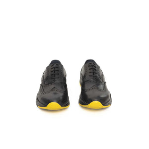 Grauer Rindsleder Herren Oxford-Schuh