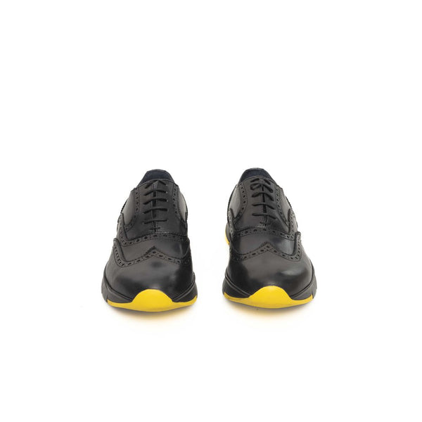 Grauer Rindsleder Herren Oxford-Schuh