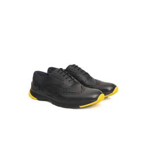 Grauer Rindsleder Herren Oxford-Schuh