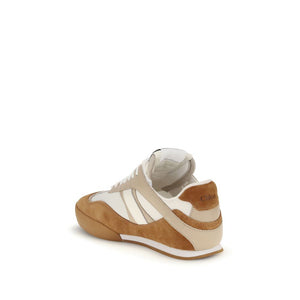 Braune Kalbshaut Bos Taurus Sportschuhe