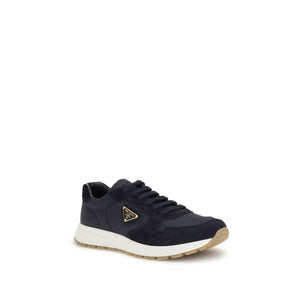 Sportliche Sneaker aus recyceltem Polyamid in Blau