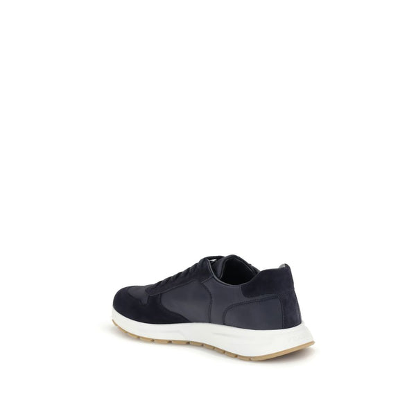 Sportliche Sneaker aus recyceltem Polyamid in Blau